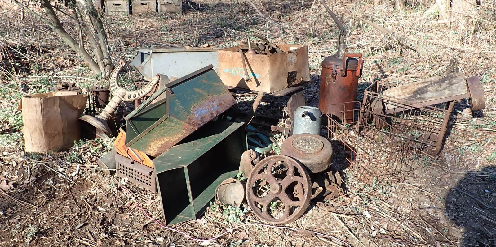 Parts Bins Oil Can Iron Wheels & Misc (1 of 9)