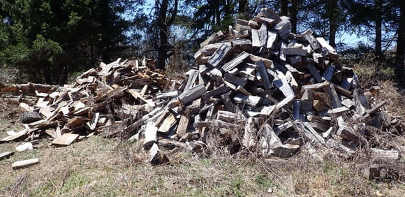 2 Piles of Firewood