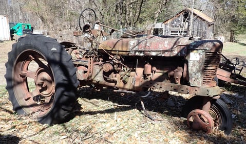 Antique International Harvester Farm Tractor