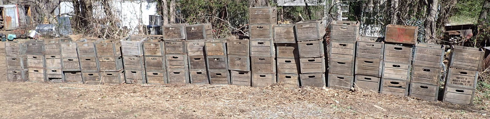 68 Wooden Milk Crates (1 of 10)