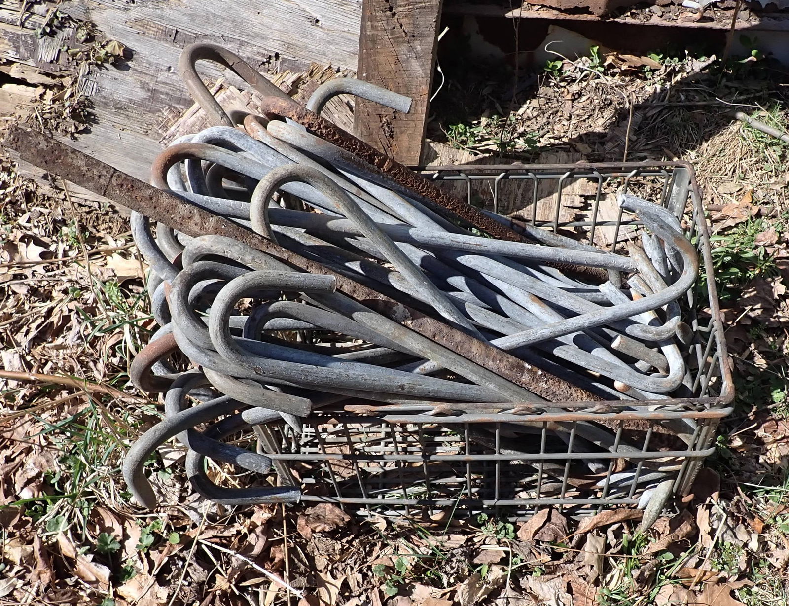 Crate of Meat Hooks (1 of 2)