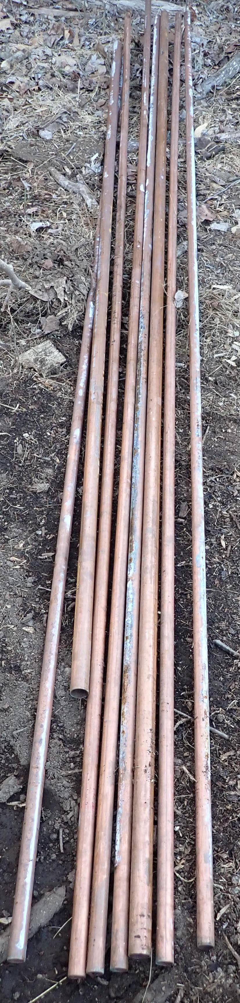 8pc of 3/4" & 1" Copper Pipe (1 of 1)