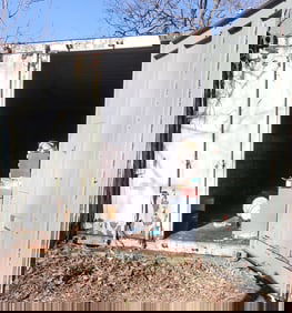 20' Container w/ Hardware Parts Cabinets & Contents