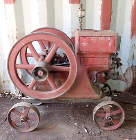Antique Hit & Miss Engine with Cart
