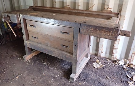 Antique Woodworkers Workbench