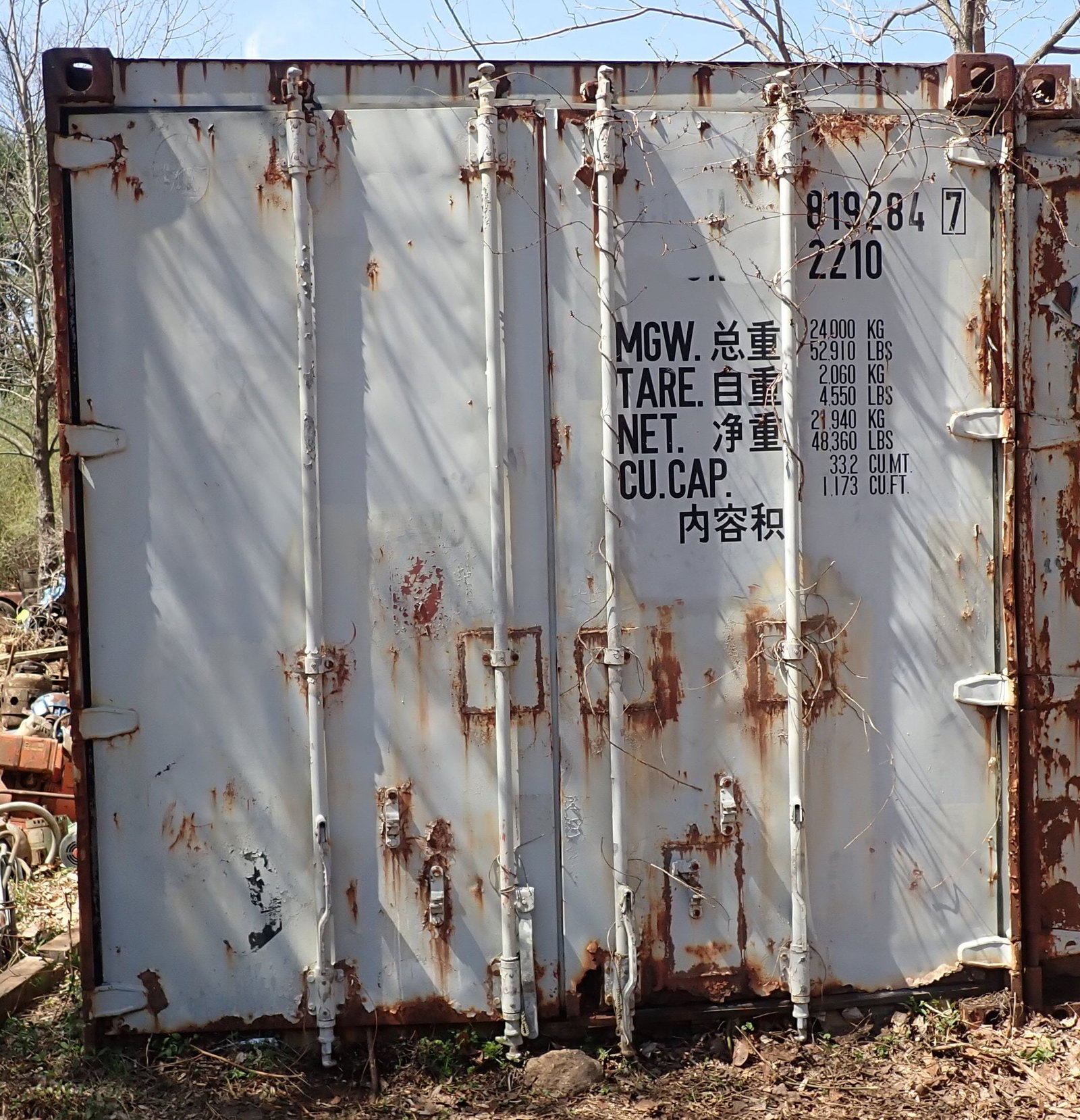 20' Shipping Container: Does not include items in it. Pick up after first pick up day only. No in house shipping!