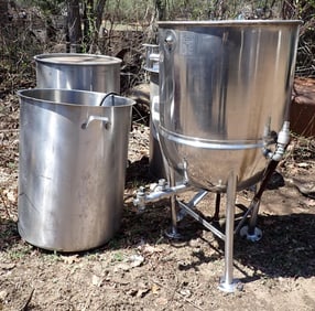 Stainless Steel Cylindrical Vats