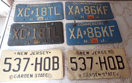 New Jersey License Plates