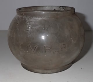 Lehigh Valley Railroad Lantern Globe