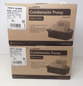 2 Little Giant Condensate Pumps VCMA-15 Series