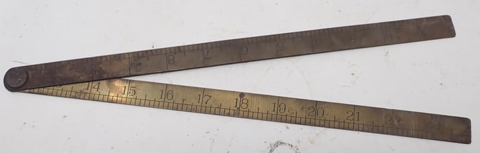 Lufkin Brass Folding 24" Rule