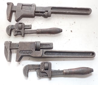 Trimo & Misc Antique Pipe Wrenches