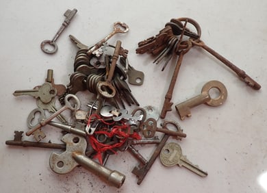 Skeleton & Misc Keys incl Brass