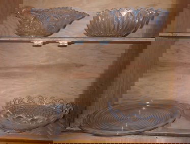Glass Bowls & Platter