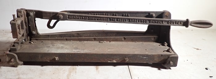 Neely Asbestos Shingle Cutter