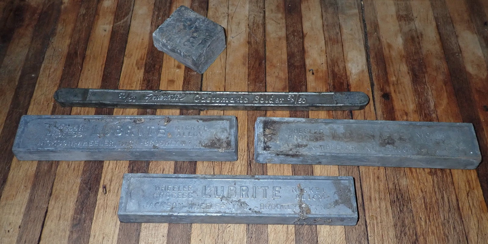 Lead Solder & Nickel Alloy: Nickel Alloy Blocks are approx 1 3/4" x 9" x 3/4". Shipping available
