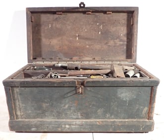 Antique Tool Chest & Contents