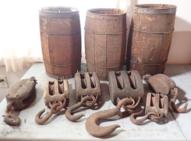 Pulleys & Nail Kegs
