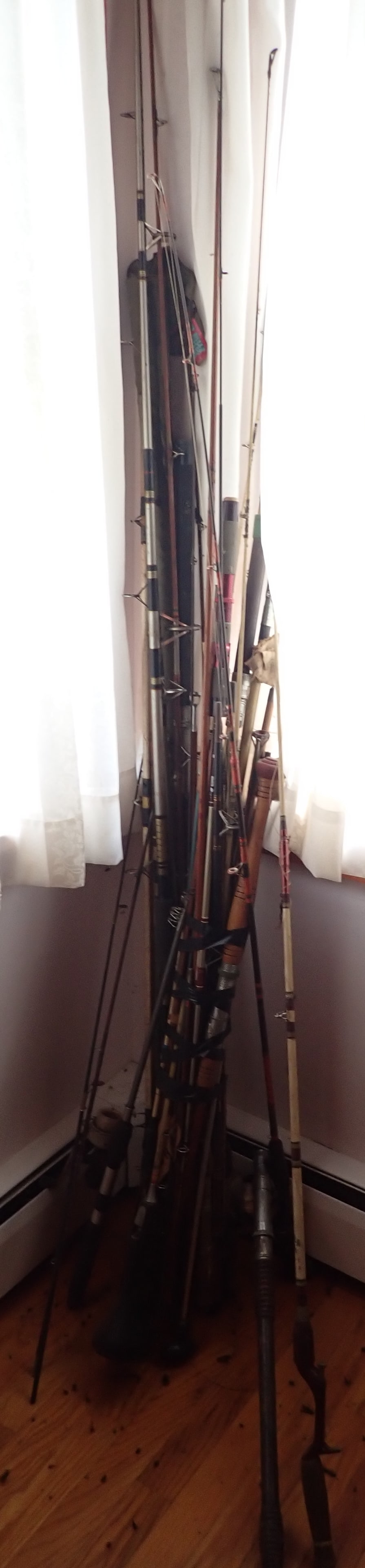 Pile of Fishing Rods: NO in house shipping !