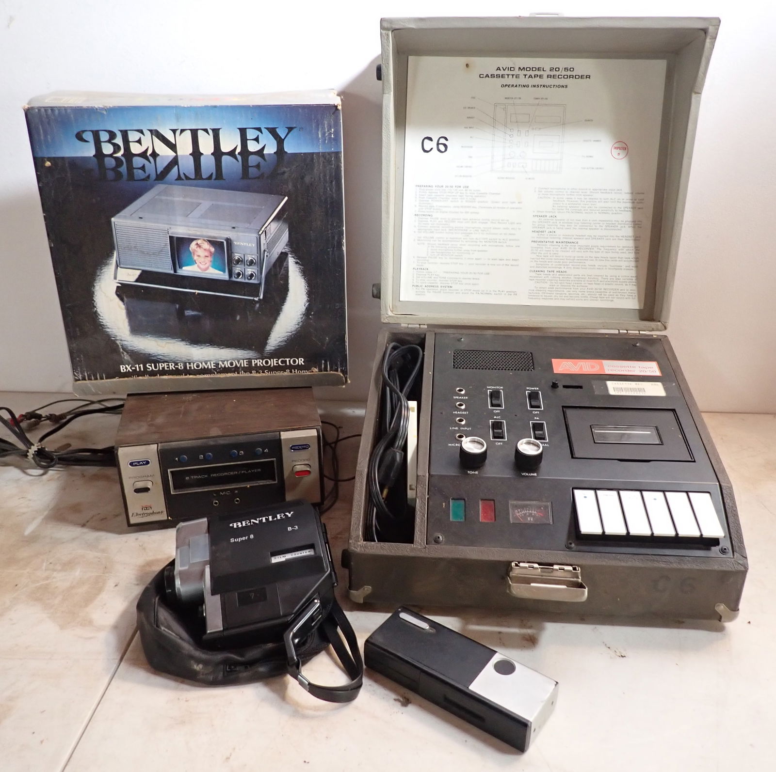 Cassette Tape Recorder Bentley Projector & Misc (1 of 4)