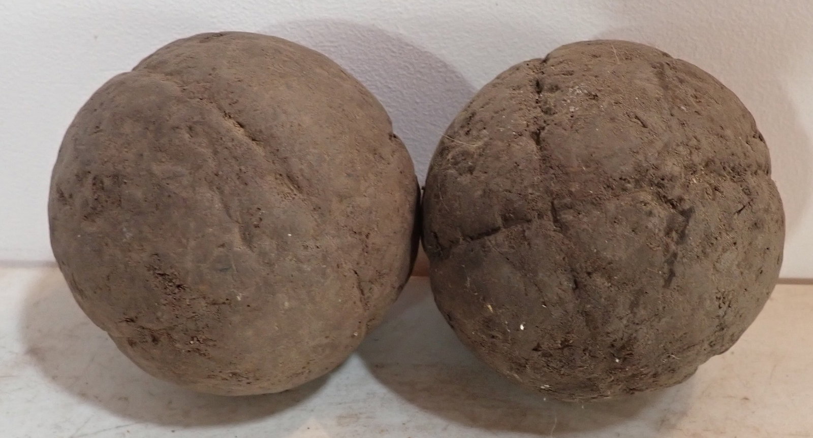 Early Bocce Style Balls: Apprx 4" in diameter. Shipping available