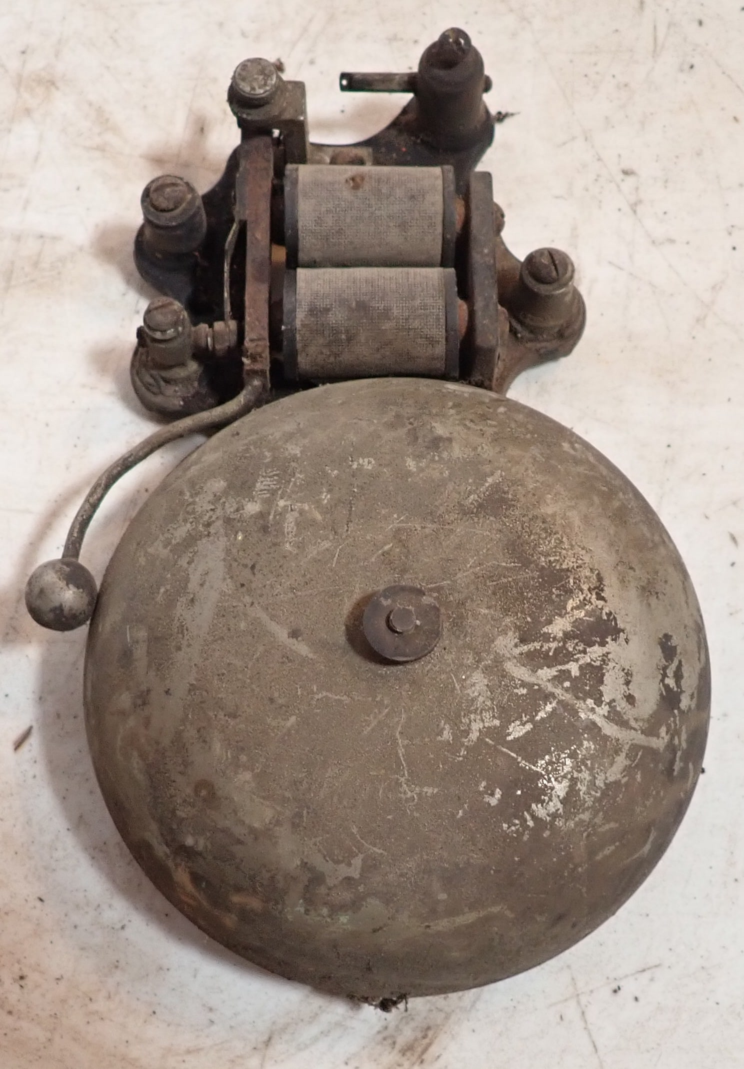 1892 Wall Bell: Bell is approx 5" in diameter. Shipping available