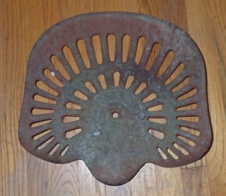 Antique Cast Iron Tractor Seat