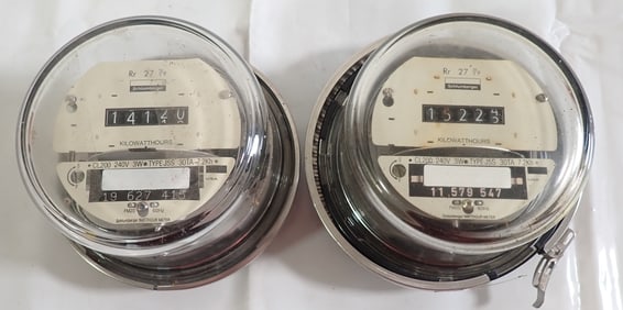 2 Schlumberger Electric Meters