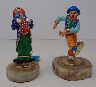 2 Ron Lee Clown Sculptures