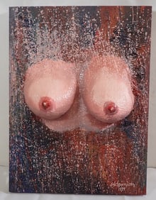 1999 WD Pinion Paper Mache 3d Nude Wall Art