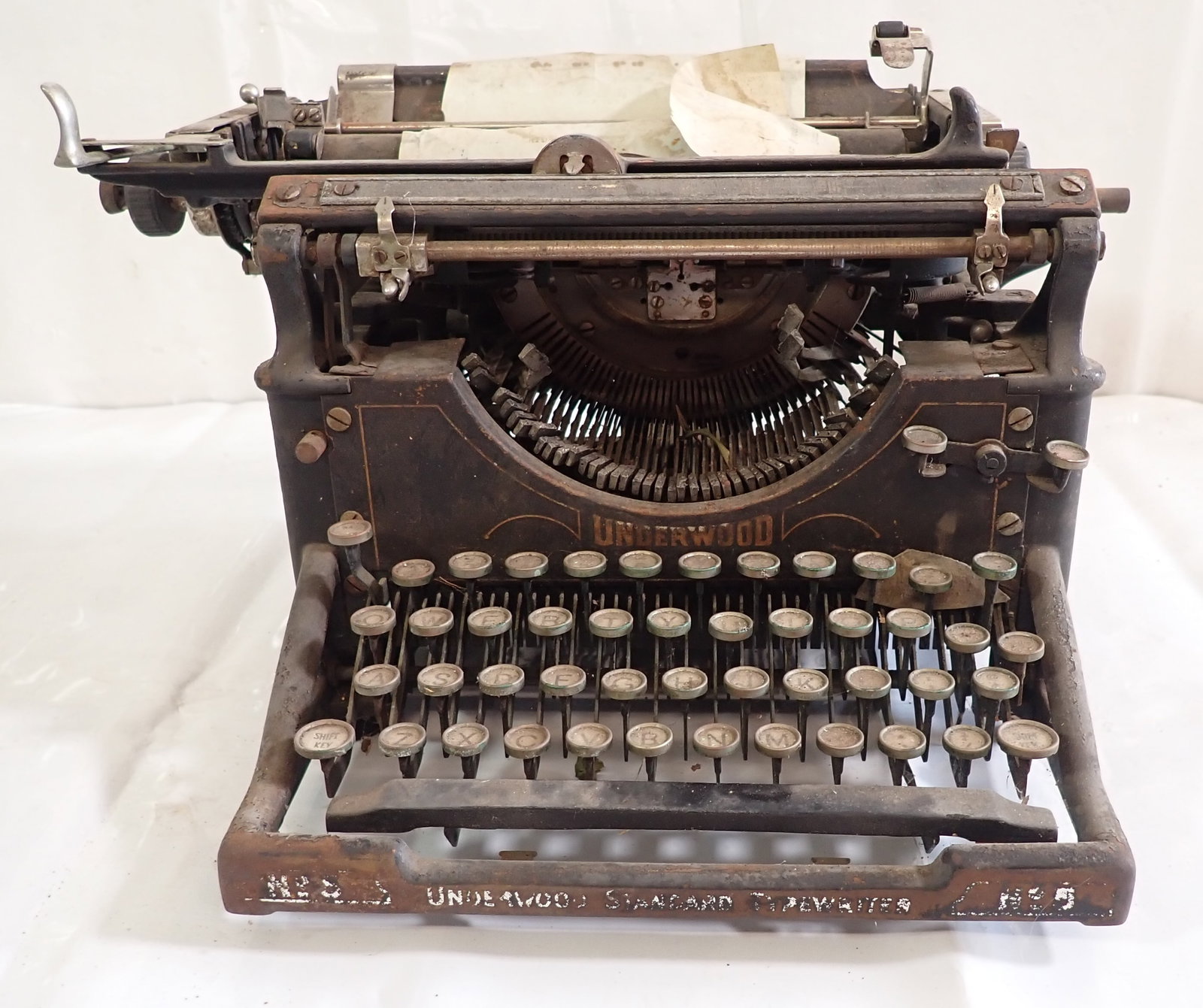 Underwood Typewriter: Shipping available ($25 handling charge, plus postage)
