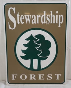 Stewardship Forest Aluminum Sign
