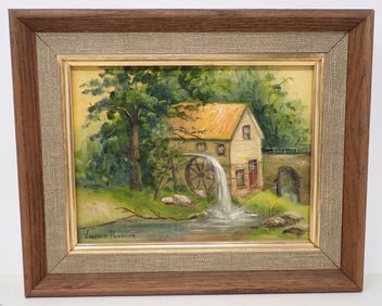 Valerie Ploshay Oil on Board Mill Painting