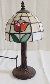 Tiffany Style Table Lamp w/ Tulips