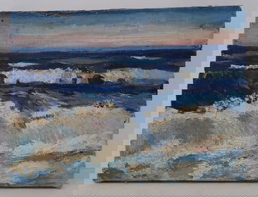 Seascape Oil on Canvas Painting