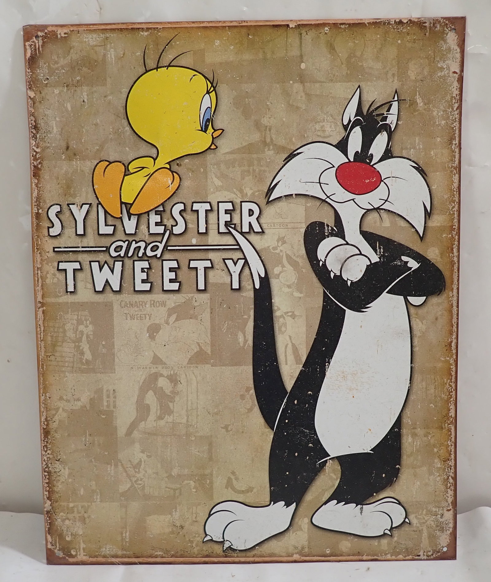 Sylvester & Tweety Tin Sign (1 of 2)