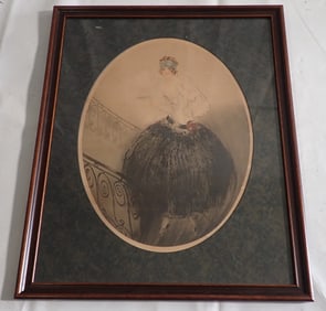 Louis Icart Signed Hand Colored Lithograph