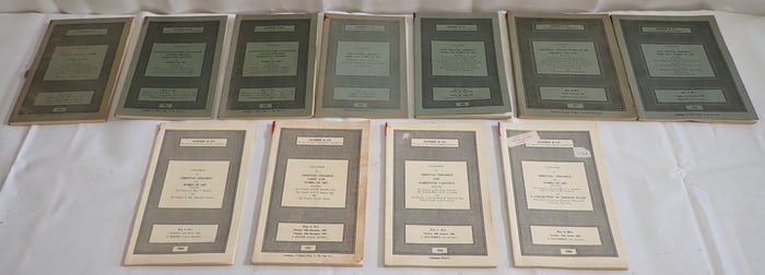 1960's Sotheby Works of Art Oriental Ceramics Catalogs