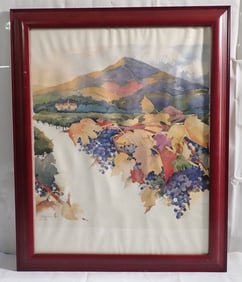 1991 Veronica Rosa Napa Valley Wine Auction Print