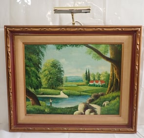 Signed Oil on Canvase Painting