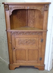 Oak Corner Cabinet