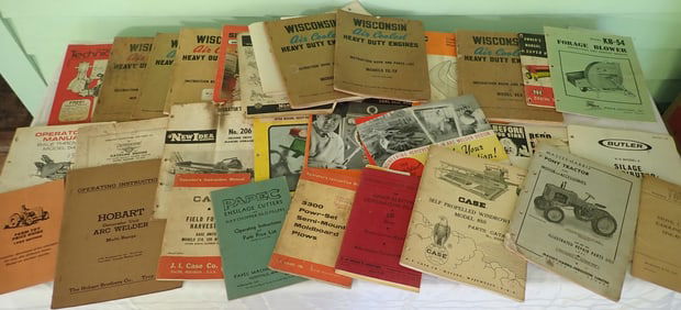 Wisconsin Engine Case & Misc Farm Equipment Manuals