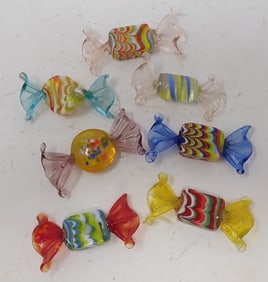 7 pcs Glass Candy
