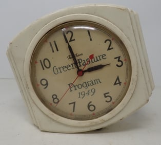 Telechron 2H19 1949 Green Pasture Program Clock
