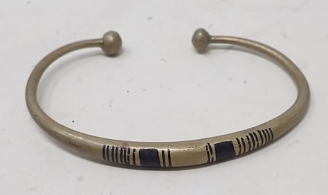 Brass African Cuff Bracelet