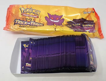 109 Unopened Pokemon Trick or Treat Cards