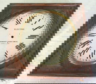 Standard Electric Wall Clock Case & Face