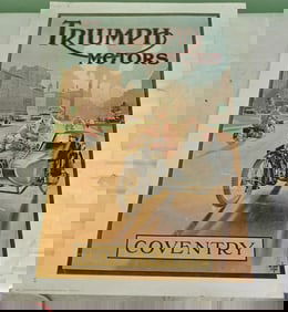Triumph Motors Motorcyle Poster