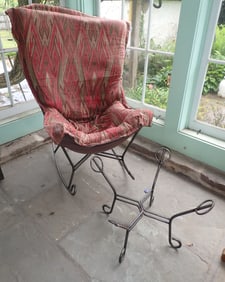 Metal Rocker & Ottoman Base