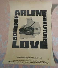 Arlene Bondage Sculpture Langman Gallery Poster